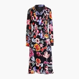 J.Crew Tie neck Midi Dress